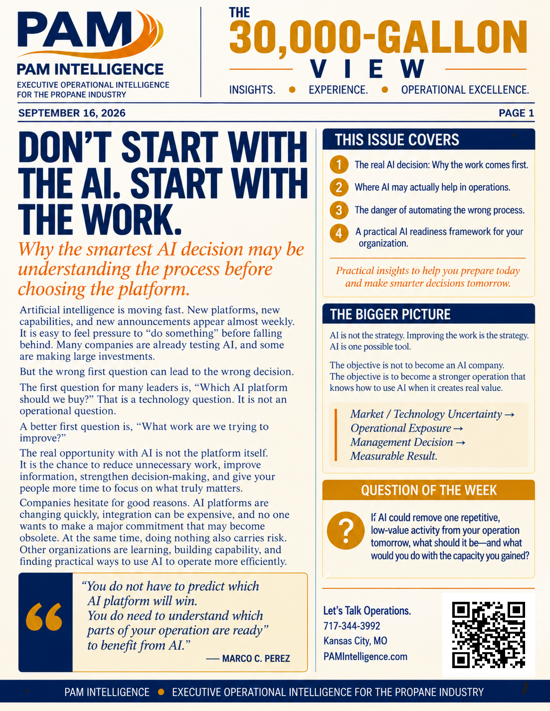 DON’T START WITH THE AI. START WITH THE WORK. cover
