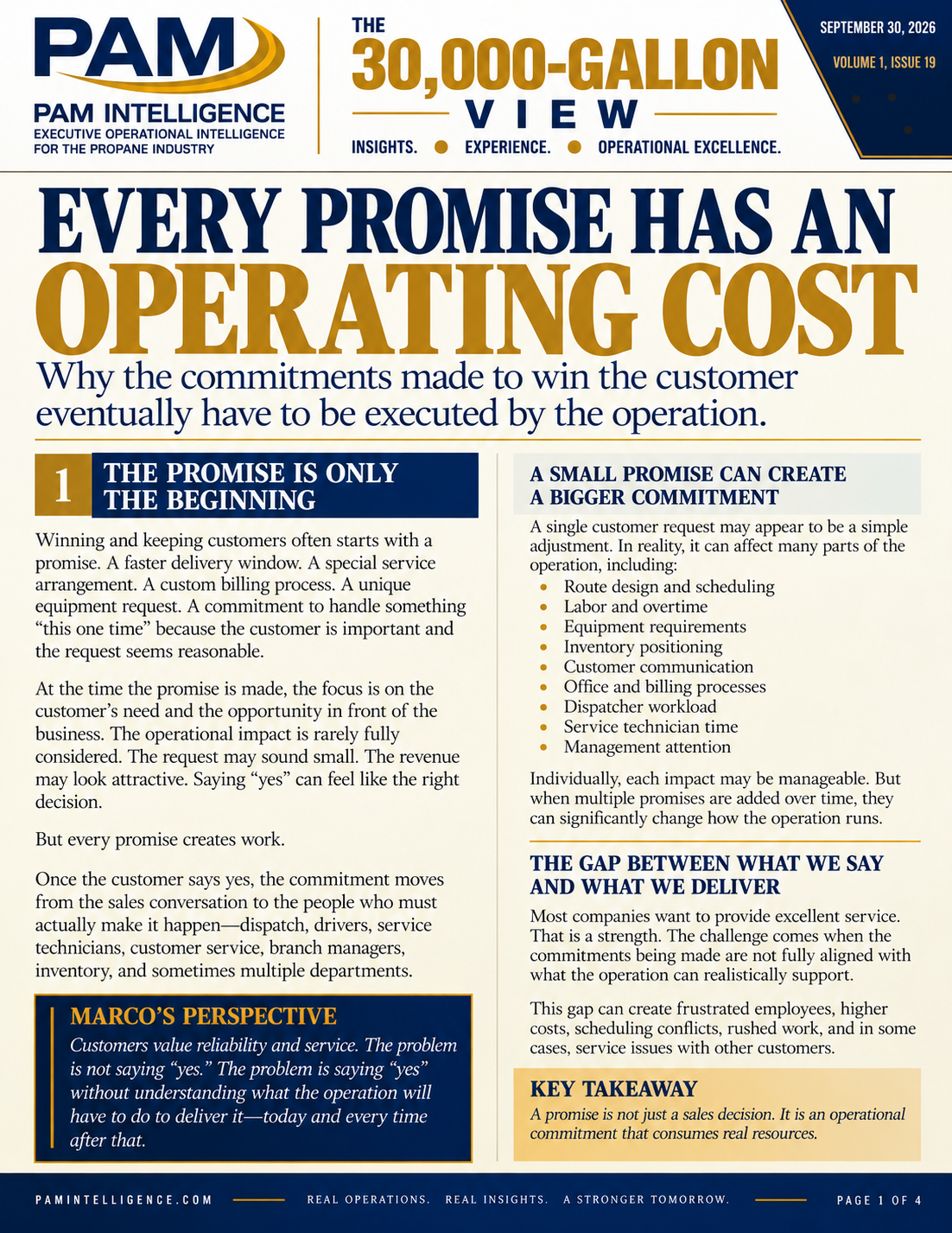 EVERY PROMISE HAS AN OPERATING COST — September 30, 2026 cover