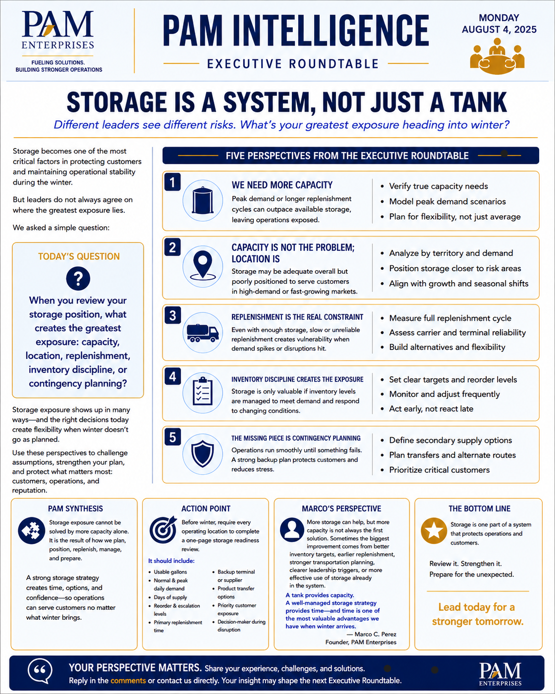 Storage Is a System, Not Just a Tank Roundtable preview