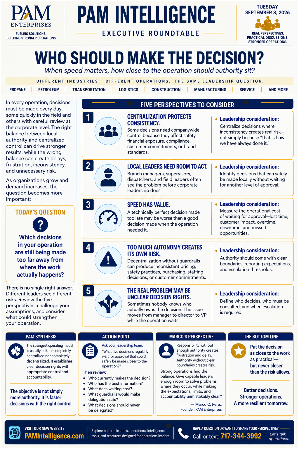 WHO SHOULD MAKE THE DECISION? Roundtable preview