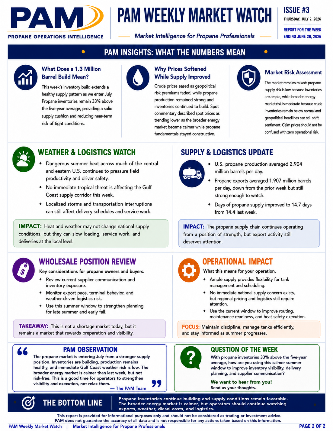 PAM Weekly Market Watch Issue #3 page 2