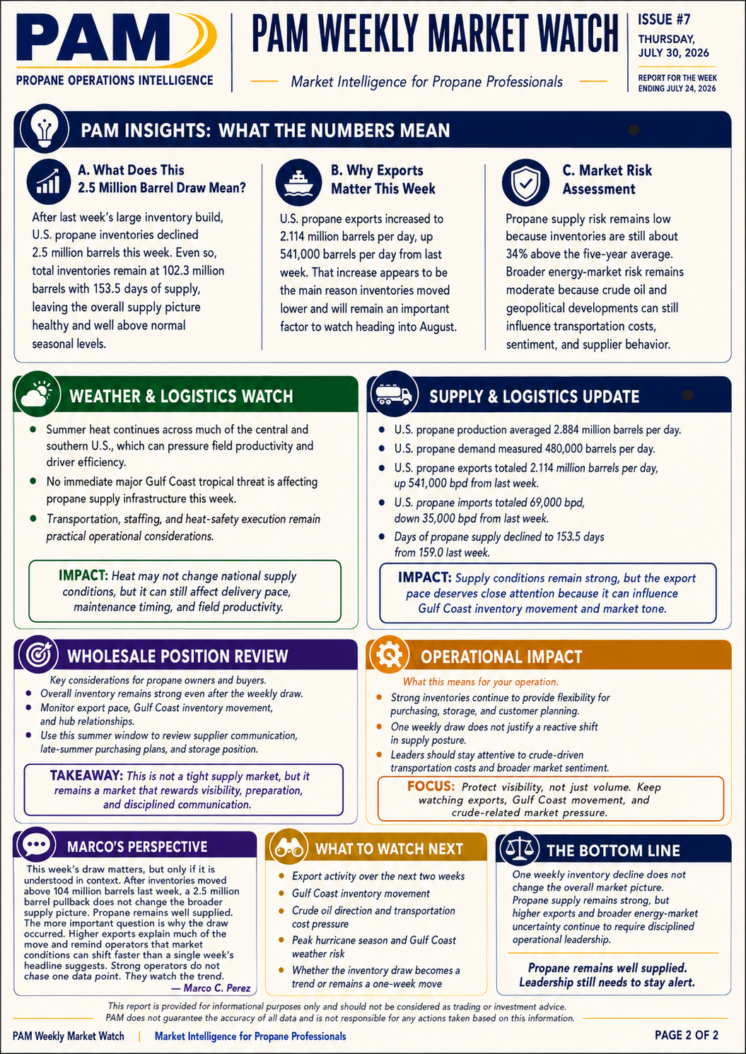PAM Weekly Market Watch Issue #7 page 2