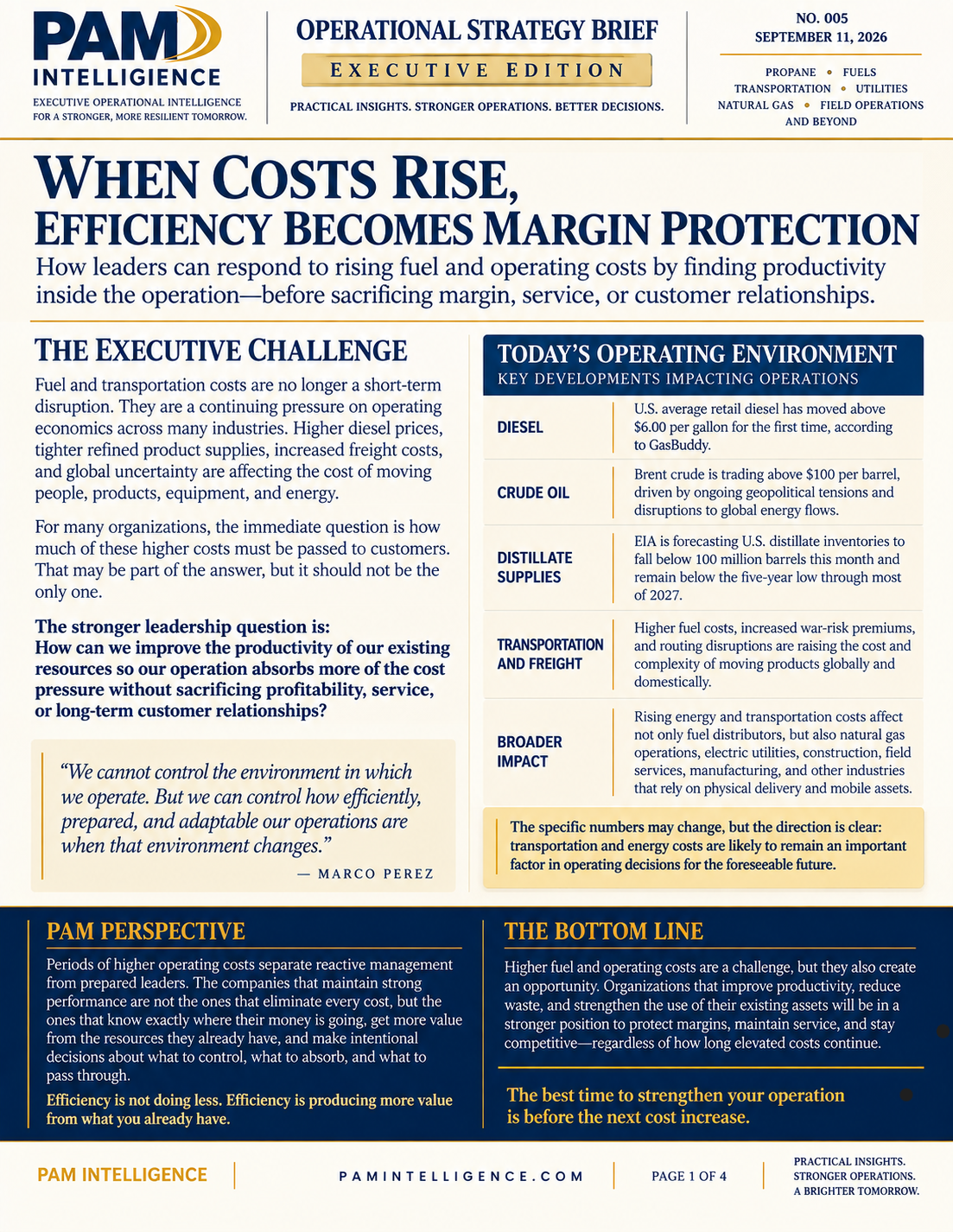 When Costs Rise, Efficiency Becomes Margin Protection cover