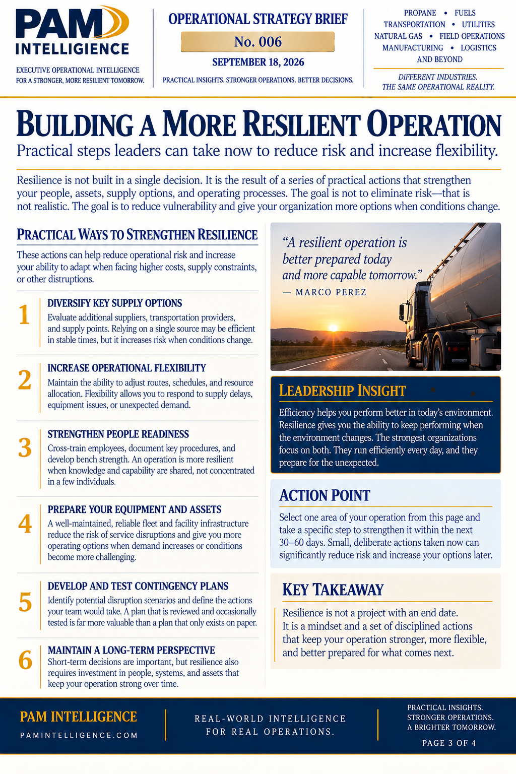 Designed edition page about practical ways to strengthen resilience