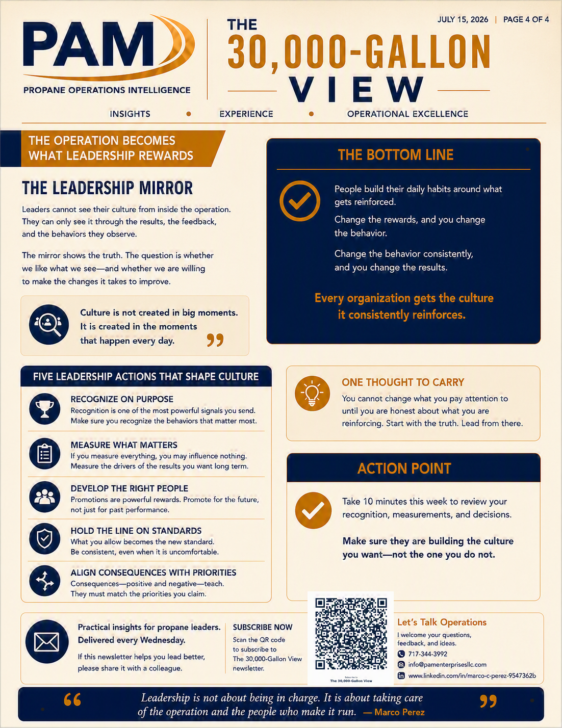 The Operation Becomes What Leadership Rewards page 4