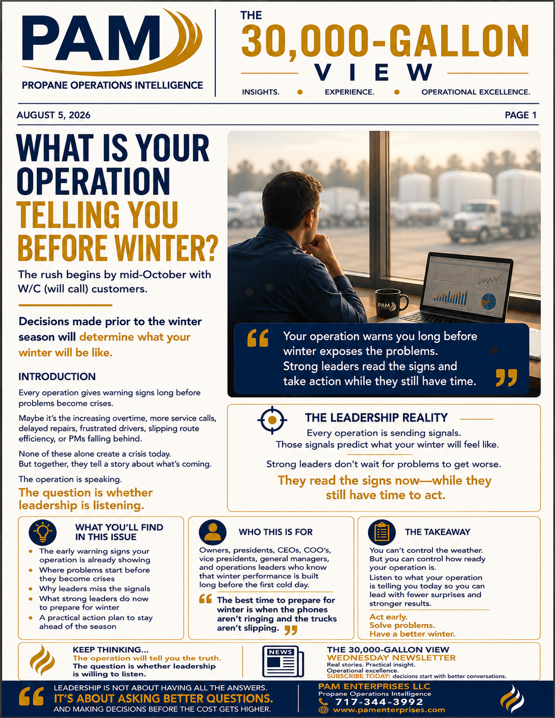 What Is Your Operation Telling You Before Winter cover
